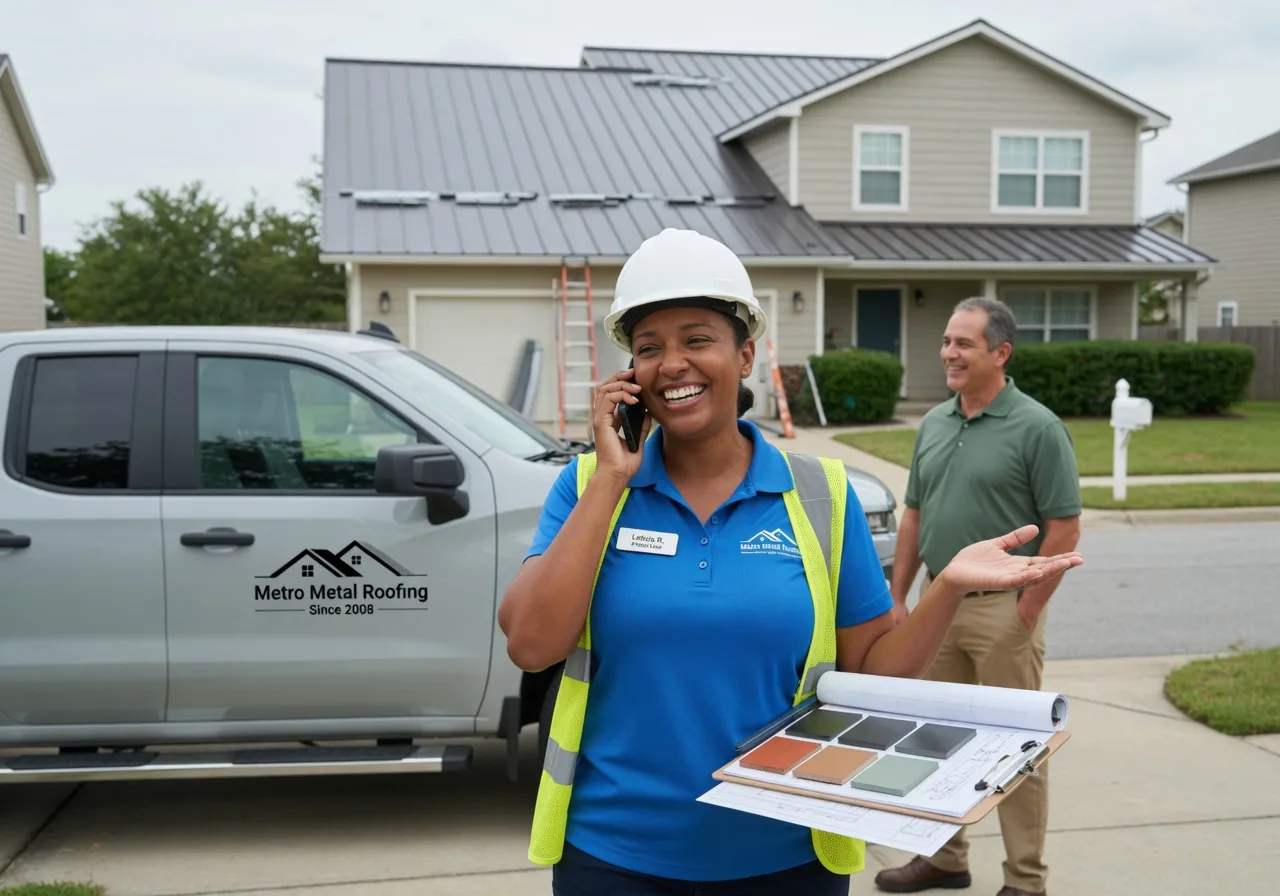 Storm Damage Metal Roof Repair in Paris Crossing, IN